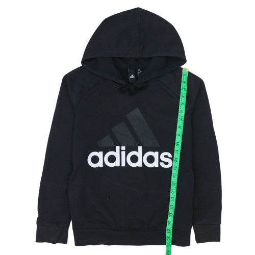 Womens UK Size XS Adidas Black Pullover Hoodie