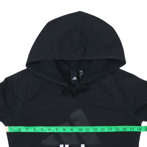 Womens UK Size XS Adidas Black Pullover Hoodie