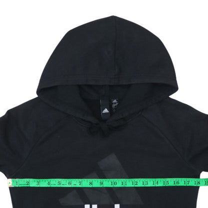 Womens UK Size XS Adidas Black Pullover Hoodie