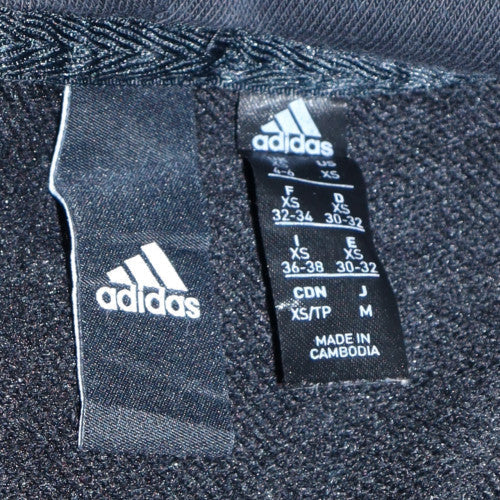 Womens UK Size XS Adidas Black Pullover Hoodie