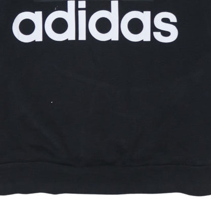 Womens UK Size XS Adidas Black Pullover Hoodie