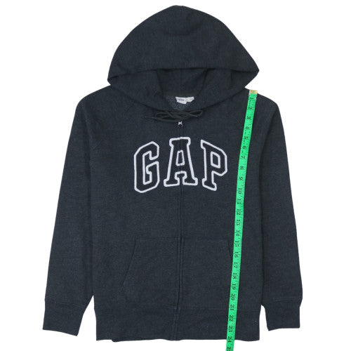 Womens UK Size L GAP Black Full Zip Hoodie