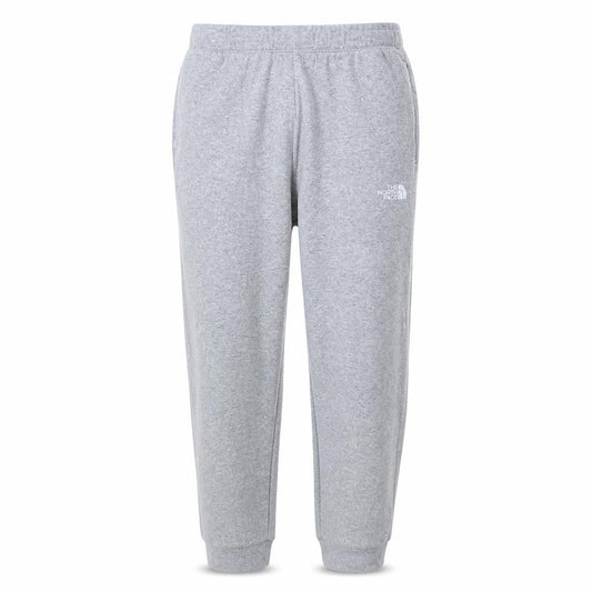 Front view of The North Face boys’ grey xl jogger sweatpants comfortable fleece trousers