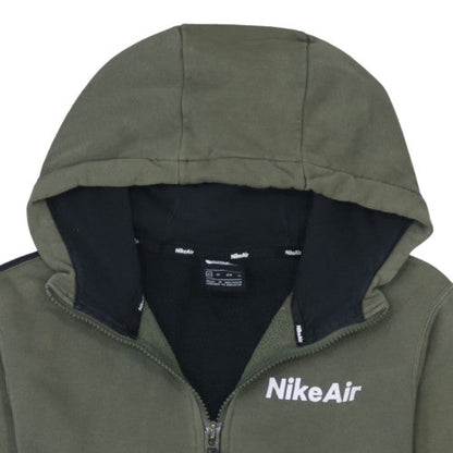 Mens UK Size XS Nike Green Full Zip Hoodie