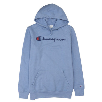 Mens UK Size M Champion Blue Pullover Hoodie