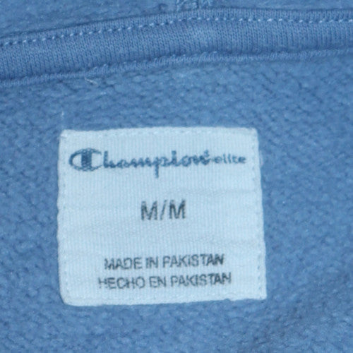 Mens UK Size M Champion Blue Pullover Hoodie