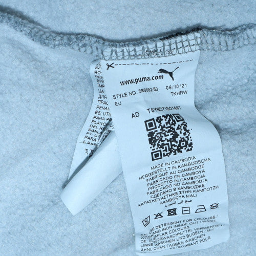 Mens UK Size XL Puma Grey Pullover Sweatshirt