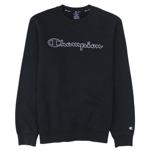 Mens UK Size L Champion Black Pullover Sweatshirt