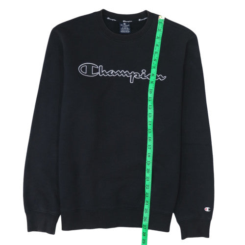 Mens UK Size L Champion Black Pullover Sweatshirt