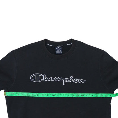 Mens UK Size L Champion Black Pullover Sweatshirt