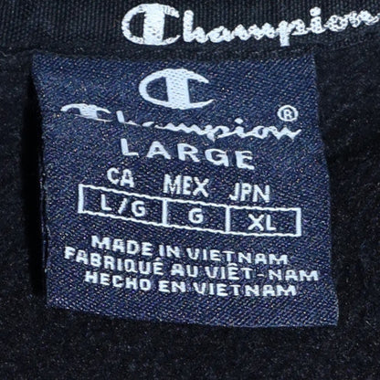 Mens UK Size L Champion Black Pullover Sweatshirt