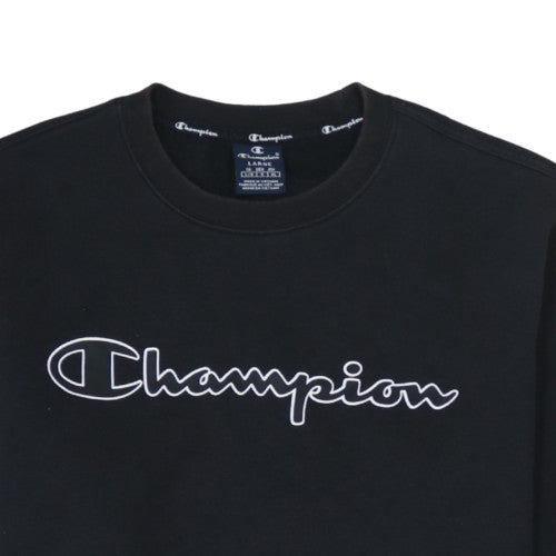 Mens UK Size L Champion Black Pullover Sweatshirt
