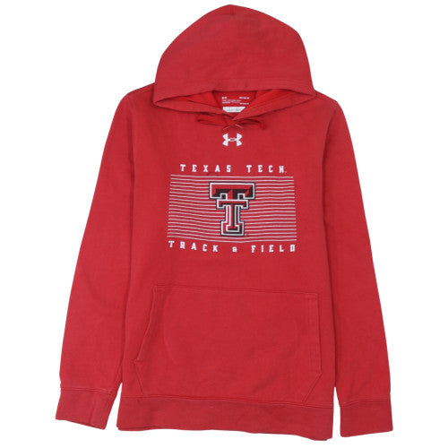Mens UK Size M Under Armour Red Pullover Hoodie