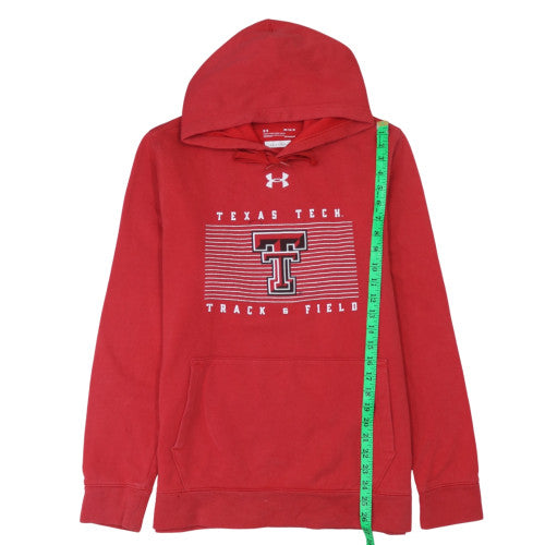 Mens UK Size M Under Armour Red Pullover Hoodie