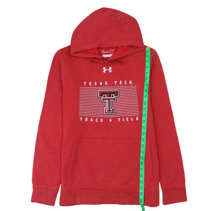 Mens UK Size M Under Armour Red Pullover Hoodie