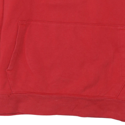 Mens UK Size M Under Armour Red Pullover Hoodie