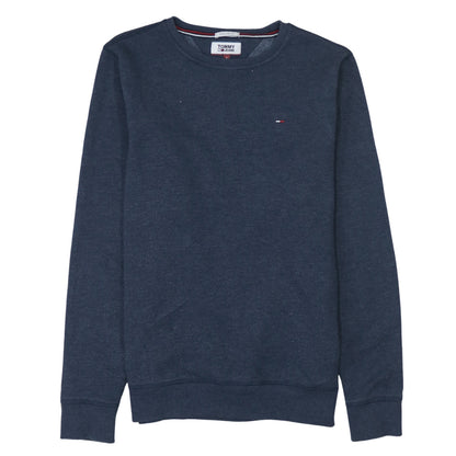 Mens UK Size S Tommy Jeans Blue Pullover Sweatshirt