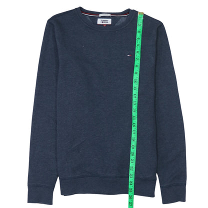 Mens UK Size S Tommy Jeans Blue Pullover Sweatshirt