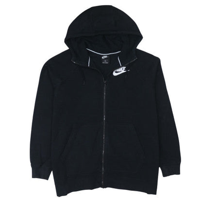 Womens UK Size XL Nike Black Full Zip Hoodie