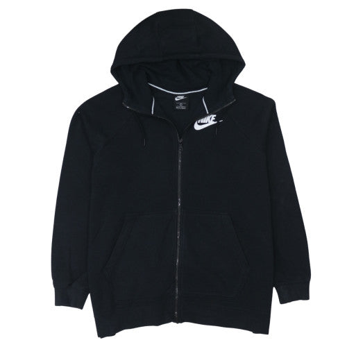 Womens UK Size XL Nike Black Full Zip Hoodie