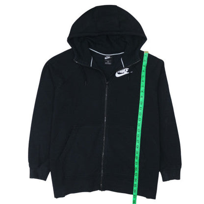 Womens UK Size XL Nike Black Full Zip Hoodie
