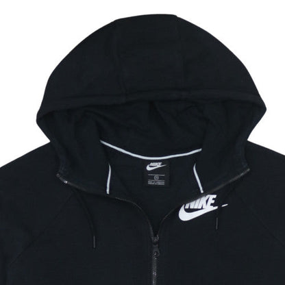 Womens UK Size XL Nike Black Full Zip Hoodie