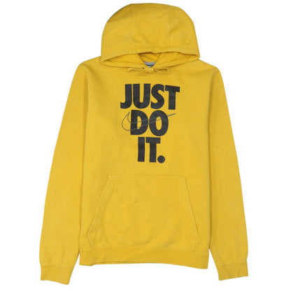 Mens UK Size M Nike Yellow Pullover Hoodie