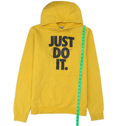 Mens UK Size M Nike Yellow Pullover Hoodie