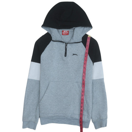 Mens UK Size S Slazenger Grey 1/2 Zip Hoodie