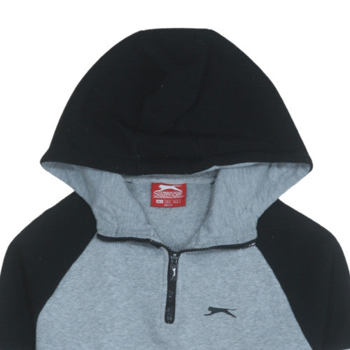 Mens UK Size S Slazenger Grey 1/2 Zip Hoodie