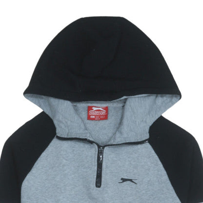 Mens UK Size S Slazenger Grey 1/2 Zip Hoodie