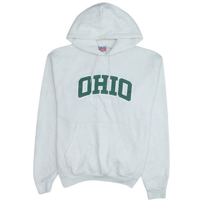 Mens UK Size L Champion White Pullover Hoodie