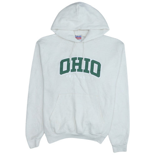 Mens UK Size L Champion White Pullover Hoodie