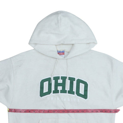 Mens UK Size L Champion White Pullover Hoodie