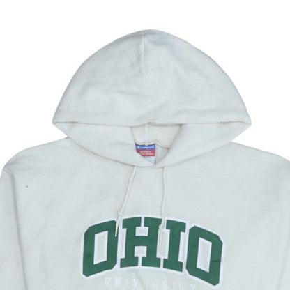 Mens UK Size L Champion White Pullover Hoodie