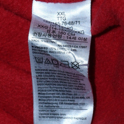 Womens UK Size XL GAP Red Pullover Hoodie