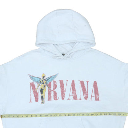 Womens UK Size L Primark White Pullover Hoodie