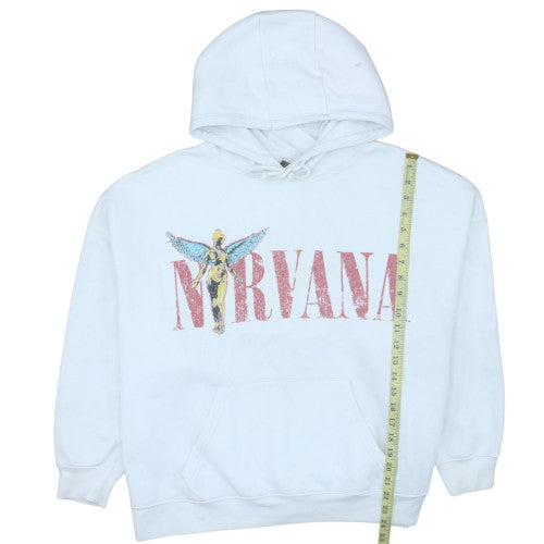 Womens UK Size L Primark White Pullover Hoodie