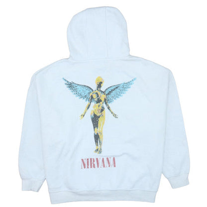 Womens UK Size L Primark White Pullover Hoodie