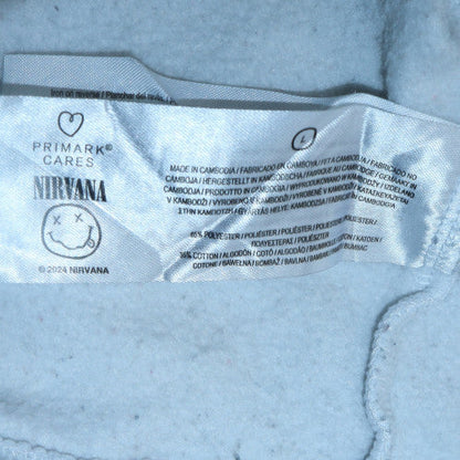 Womens UK Size L Primark White Pullover Hoodie