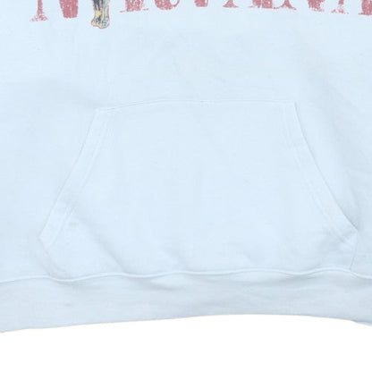 Womens UK Size L Primark White Pullover Hoodie