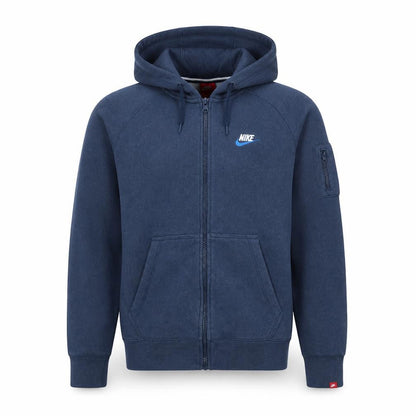 Mens UK Size M Nike Blue Full Zip Hoodie
