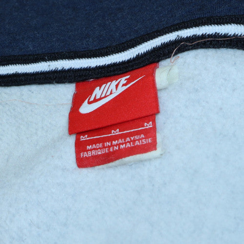 Mens UK Size M Nike Blue Full Zip Hoodie