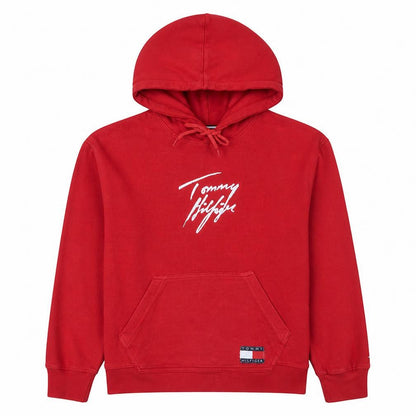 Womens UK Size XS Tommy Hilfiger Red Pullover Hoodie