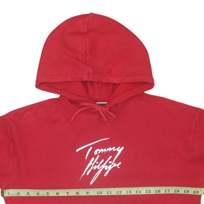 Womens UK Size XS Tommy Hilfiger Red Pullover Hoodie
