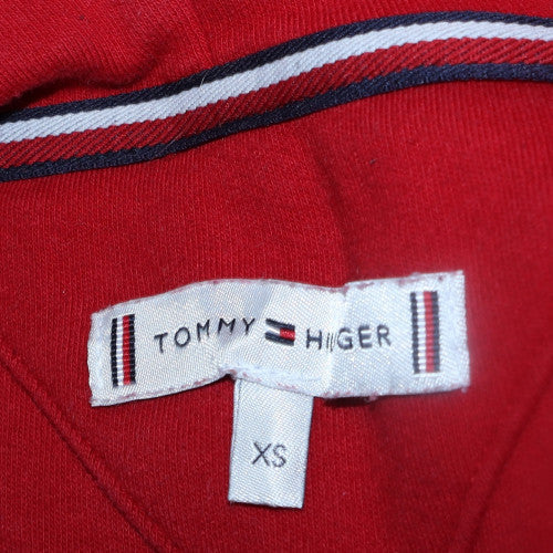 Womens UK Size XS Tommy Hilfiger Red Pullover Hoodie