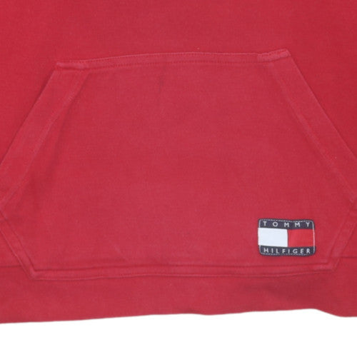 Womens UK Size XS Tommy Hilfiger Red Pullover Hoodie