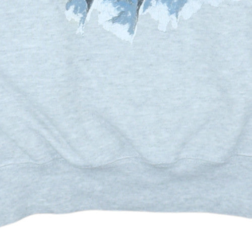 Mens UK Size S Fruit of the Loom Grey Pullover Sweatshirt