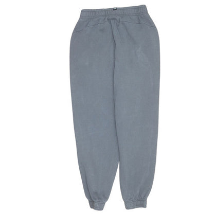 Puma Men's Grey Fleece Sweatpants L Regular Fit Elastic Waist Joggers