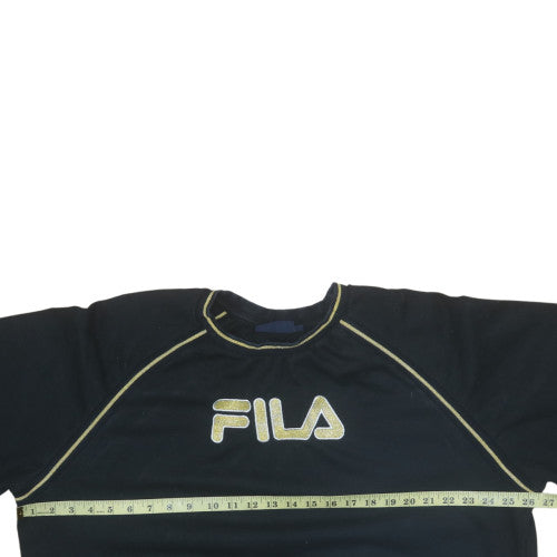 Womens UK Size 3XL Fila Black Pullover Sweatshirt